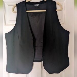 Button Down  Tuxedo Vest